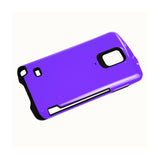 REIKO SAMSUNG GALAXY NOTE 4 CANDY SHIELD CASE WITH CARD HOLDER IN PURPLE
