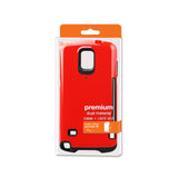 REIKO SAMSUNG GALAXY NOTE 4 CANDY SHIELD CASE WITH CARD HOLDER IN RED