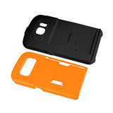 REIKO SAMSUNG GALAXY S6 CANDY SHIELD CASE WITH CARD HOLDER IN ORANGE
