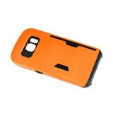 REIKO SAMSUNG GALAXY S6 CANDY SHIELD CASE WITH CARD HOLDER IN ORANGE