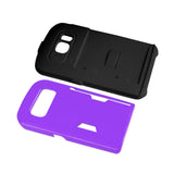REIKO SAMSUNG GALAXY S6 CANDY SHIELD CASE WITH CARD HOLDER IN PURPLE