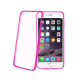 REIKO IPHONE 6 PLUS/ 6S PLUS CLEAR BACK FRAME BUMPER CASE IN PINK