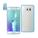 REIKO SAMSUNG GALAXY S6 EDGE PLUS CLEAR BACK FRAME BUMPER CASE IN NAVY