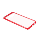 REIKO SAMSUNG GALAXY S6 EDGE PLUS CLEAR BACK FRAME BUMPER CASE IN RED