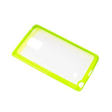REIKO SAMSUNG GALAXY NOTE EDGE CLEAR BACK FRAME BUMPER CASE IN GREEN