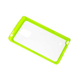 REIKO SAMSUNG GALAXY NOTE EDGE CLEAR BACK FRAME BUMPER CASE IN GREEN