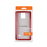 REIKO SAMSUNG GALAXY NOTE 4 CLEAR BACK FRAME BUMPER CASE IN RED