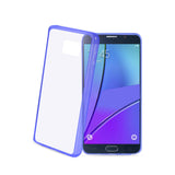 REIKO SAMSUNG GALAXY NOTE 5 CLEAR BACK FRAME BUMPER CASE IN PURPLE