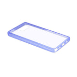 REIKO SAMSUNG GALAXY NOTE 5 CLEAR BACK FRAME BUMPER CASE IN PURPLE