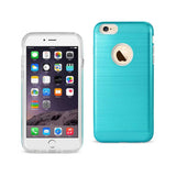 REIKO IPHONE 6 PLUS/ 6S PLUS HYBRID METAL BRUSHED TEXTURE CASE IN BLUE