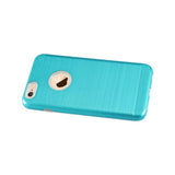REIKO IPHONE 6 PLUS/ 6S PLUS HYBRID METAL BRUSHED TEXTURE CASE IN BLUE