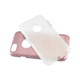 REIKO IPHONE 6 PLUS/ 6S PLUS HYBRID METAL BRUSHED TEXTURE CASE IN ROSE GOLD