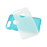 REIKO IPHONE 7 PLUS HYBRID METAL BRUSHED TEXTURE CASE IN BLUE