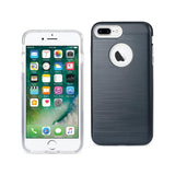 REIKO IPHONE 7 PLUS HYBRID METAL BRUSHED TEXTURE CASE IN NAVY