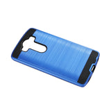 REIKO LG V10 HYBRID METAL BRUSHED TEXTURE CASE IN NAVY