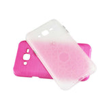 REIKO SAMSUNG GALAXY J7 HYBRID METAL BRUSHED TEXTURE CASE IN HOT PINK