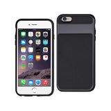 REIKO IPHONE 6S PLUS HYBRID SOLID ARMOR BUMPER CASE IN BLACK