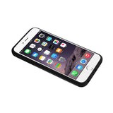 REIKO IPHONE 6S PLUS HYBRID SOLID ARMOR BUMPER CASE IN BLACK