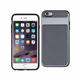 REIKO IPHONE 6S PLUS HYBRID SOLID ARMOR BUMPER CASE IN GRAY