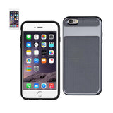 REIKO IPHONE 6S HYBRID SOLID ARMOR BUMPER CASE IN GRAY
