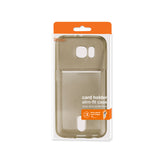REIKO SAMSUNG GALAXY S6REIKO SEMI CLEAR CASE WITH CARD HOLDER IN CLEAR BLACK