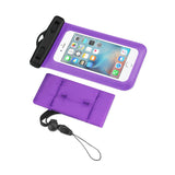WATERPROOF CASE FOR 4.7 INCHES DEVICES WITH FLOATING ADJUSTABLE WRIST STRAP IN PURPLE