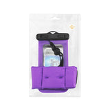 WATERPROOF CASE FOR 4.7 INCHES DEVICES WITH FLOATING ADJUSTABLE WRIST STRAP IN PURPLE