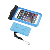 WATERPROOF CASE FOR IPHONE 6/ 6S PLUS OR 5.5 INCH DEVICES WITH WRIST STRAP IN BLUE