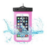 WATERPROOF CASE FOR IPHONE 6/ 6S PLUS OR 5.5 INCH DEVICES WITH WRIST STRAP IN HOT PINK