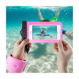 WATERPROOF CASE FOR IPHONE 6/ 6S PLUS OR 5.5 INCH DEVICES WITH WRIST STRAP IN HOT PINK