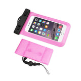 WATERPROOF CASE FOR IPHONE 6/ 6S PLUS OR 5.5 INCH DEVICES WITH WRIST STRAP IN HOT PINK