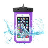 WATERPROOF CASE FOR IPHONE 6/ 6S PLUS OR 5.5 INCH DEVICES WITH WRIST STRAP IN PURPLE
