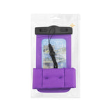 WATERPROOF CASE FOR IPHONE 6/ 6S PLUS OR 5.5 INCH DEVICES WITH WRIST STRAP IN PURPLE