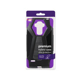 REIKO LG G STYLO HYBRID HEAVY DUTY CASE WITH KICKSTAND IN PURPLE BLACK
